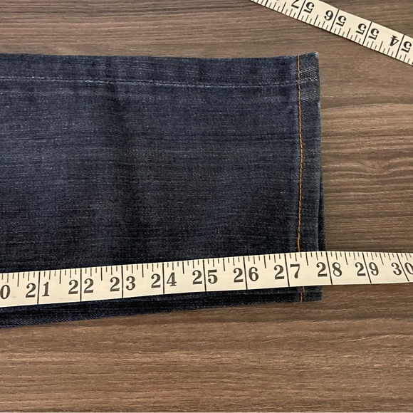 Fidelity Denim Dark Blue Mid Rise Straight Leg AXL Girlfriend Jeans - Picture 10 of 10